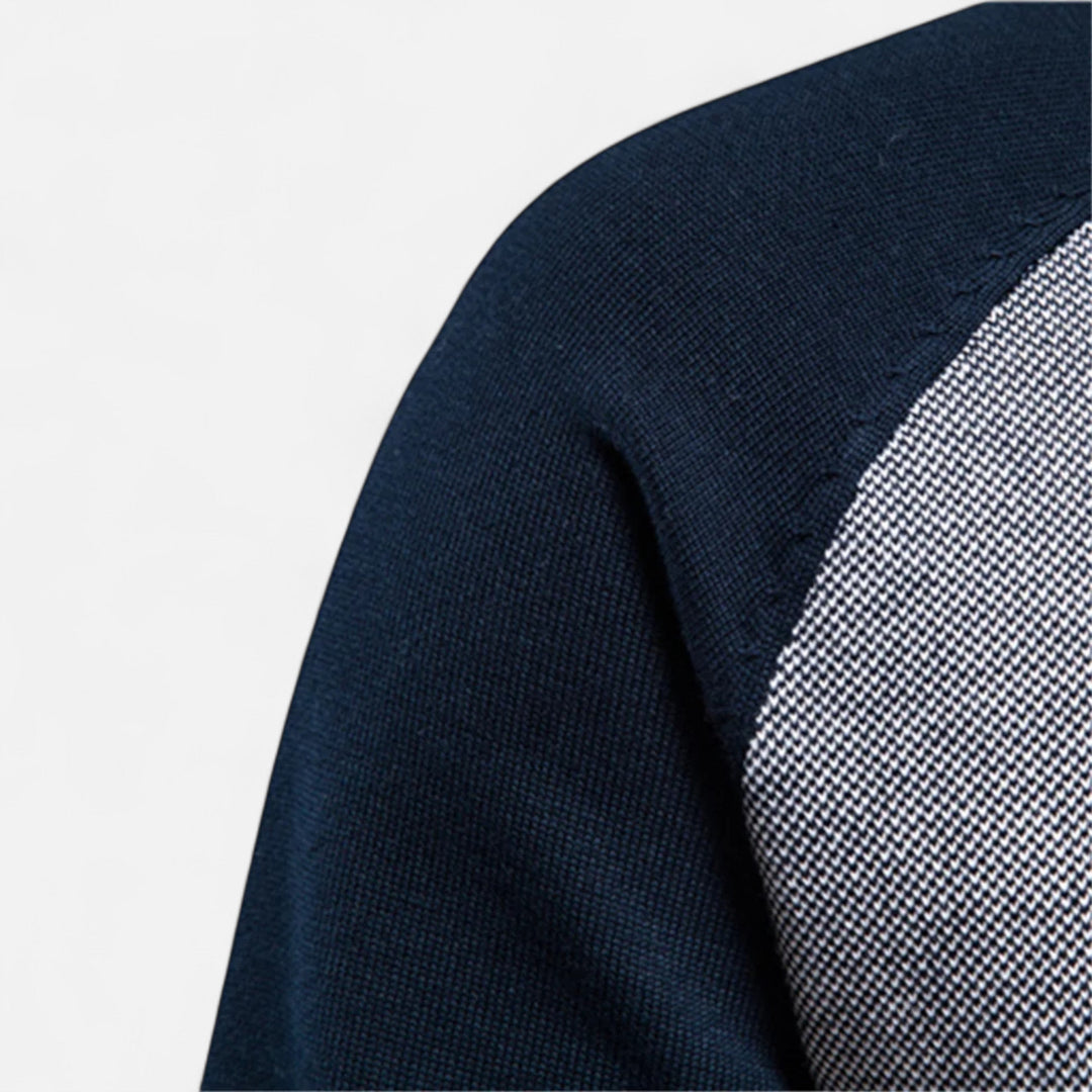 Lauvin | Men’s Zipped Sweater – Heritage Cotton Knit