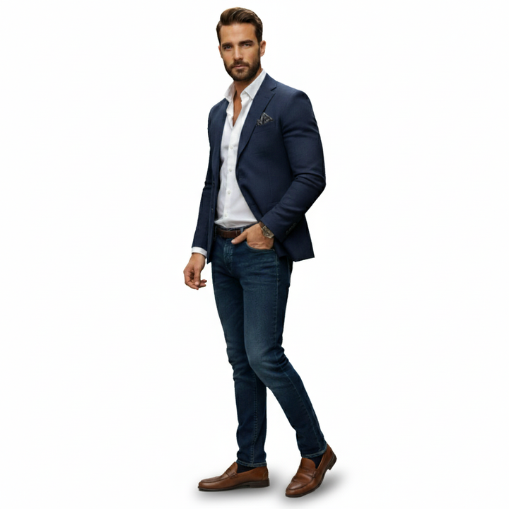 Lauvin | Men’s Knitted Blazer Cardigan – Timeless Knit Tailoring
